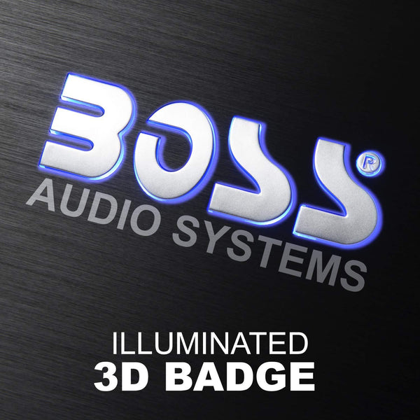 BOSS Audio Systems R1100MK Car Amplifier and 8 Gauge Wiring Kit - 1100 Watts Max Power, 2 4 Ohm Stable, Class AB, Monoblock, Mosfet Power Supply, Remote Subwoofer Control