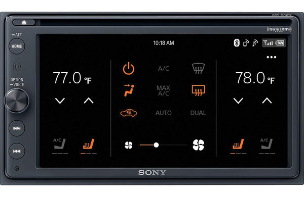 Sony XAVAX210SXM 6.4" Apple Car Play Android Auto CD /DVD Receiver with Bluetooth
