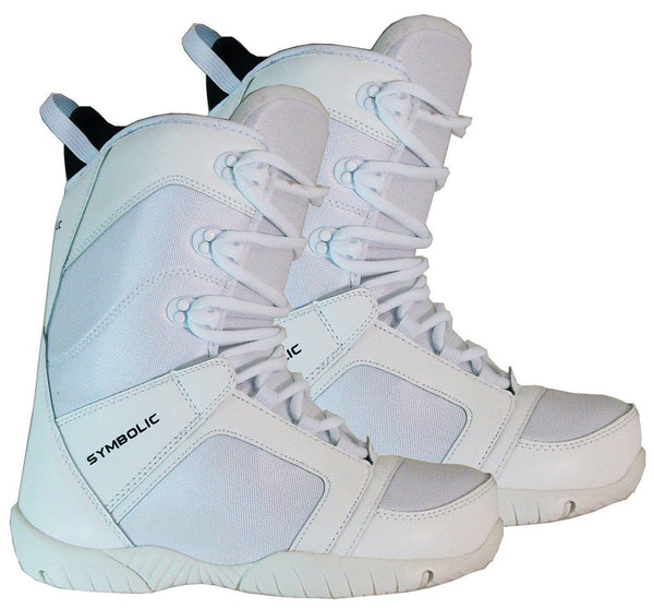 Symbolic Ultra Light White Snowboard Boots Womens 6 7 8 9 10 (White, 8 Women's)