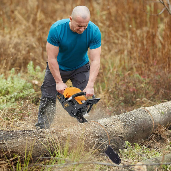 ORCISH 62cc 2-Cycle 20-Inch Gas Powered Carrying Case Chainsaw