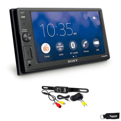 Sony XAV-AX1000 6.2" Compatible with CarPlay Media Receiver (No CD) with Bluetooth, Includes Rear View Camera