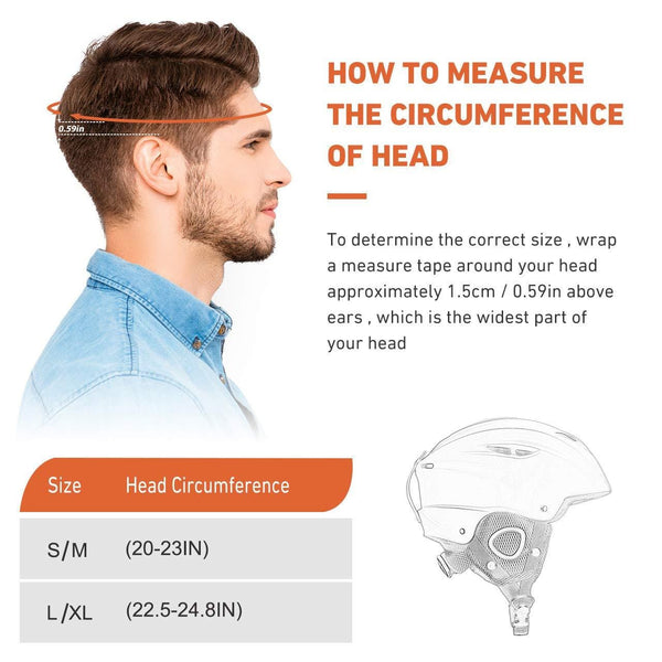 OMORC Ski Helmet,ASTM Certified Safety Ski Helmet for Men,Women&Youth,Goggles&Audio Compatible and Lightweight Ski Helmet,Adjustable Venting,Dial Fit,Detachable Ear Flaps and Velvet Lining