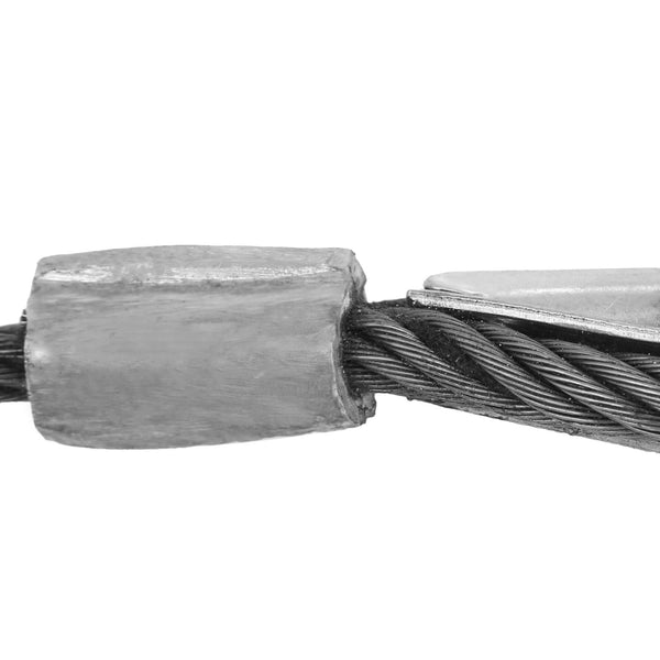 Mophorn Winch Cable 3/8Inch x 100Ft Replacement Wire Rope 4400LBS Fiber Core Self Locking Swivel Hook