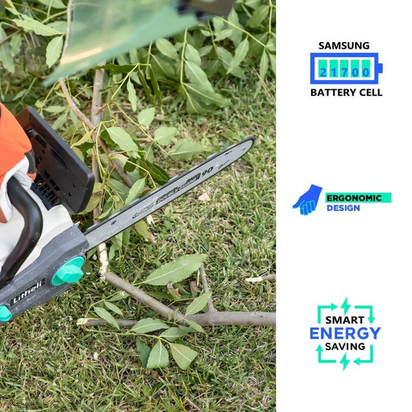 LiTHELi 40V 14 inches Cordless Chainsaw with Brushless Motor, 2.5AH Battery and Charger