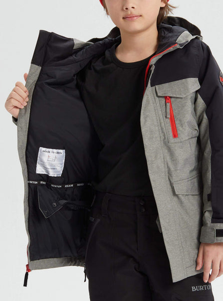 Burton Kids & Baby Covert Jacket, Bog Heather/True Black, Large