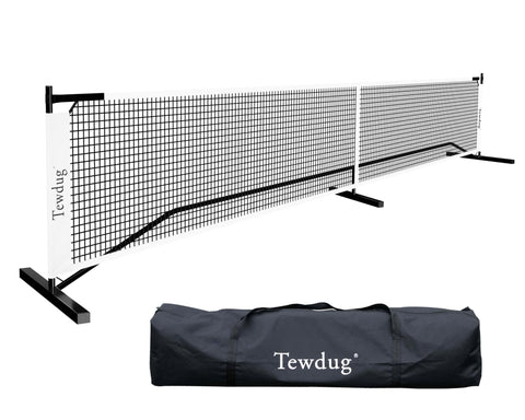 Tewdug Pickleball Net,Portable Pickleball Net Set System,Driveway Pickleball Net with Carry Bag,Standard Size 22 ft Pickleball Nets,Suitable Indoor Outdoor Game
