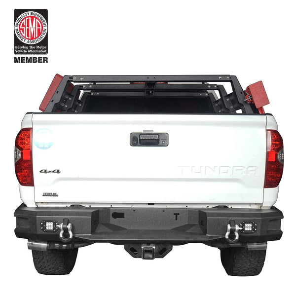 u-Box Tundra Rear Bumper Full Width Truck Bumper for 2014-2019 Pickup Truck Toyota Tundra