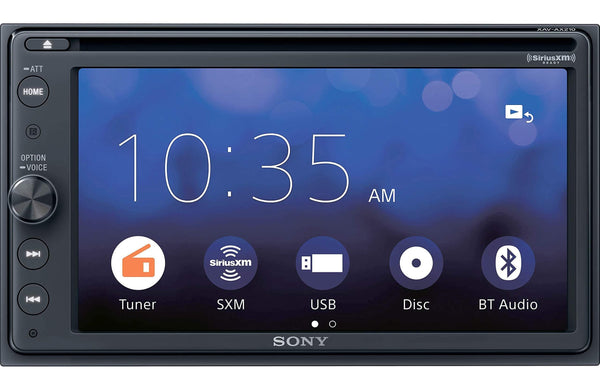 Sony XAVAX210SXM 6.4" Apple Car Play Android Auto CD /DVD Receiver with Bluetooth