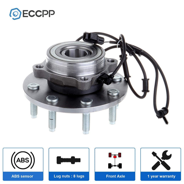 ECCPP 2 NEW Front Wheel Hub Bearing Assembly For 2003 2004 2005 DODGE RAM 2500 3500 8 Lug W/ABS