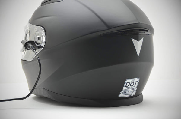 Vega Helmets Ultra Electric Snow Unisex-Adult Full Face Snowmobile Helmet with Heated Shield (Matte Black, Large)