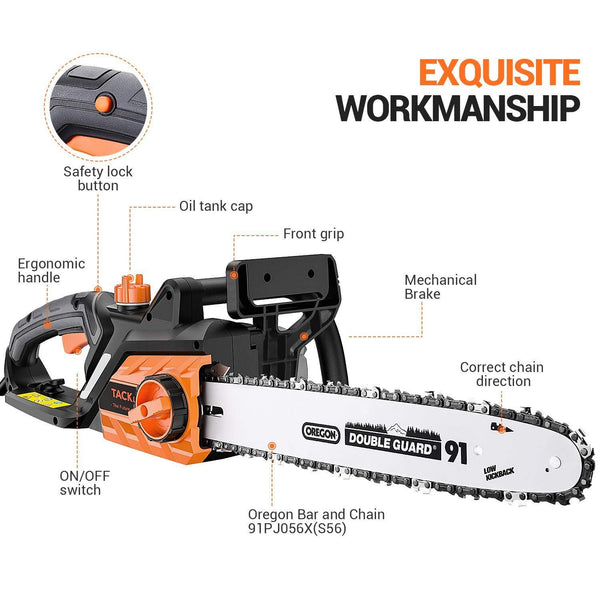 TACKLIFE TK 15A Electric Chainsaw - GCS15A