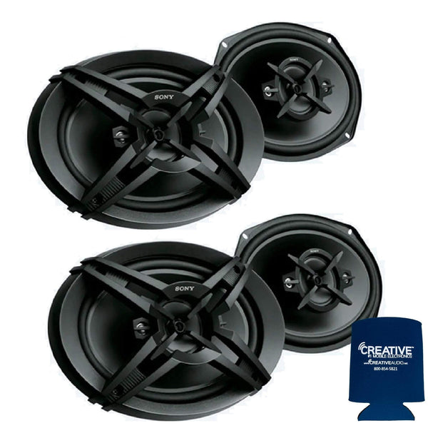 Sony Two Pairs XS-R6946 4-Way 6x9 Coaxial Speakers