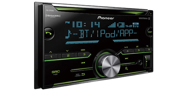 Pioneer Double DIN In-Dash Built-in Bluetooth iPod iPhone HD Radio CD AM/FM MP3, Front USB, Pandora, iHeartRadio Spotify SiriusXM Satellite Radio Ready Car Stereo Receiver / Free ALPHASONIK Earbuds