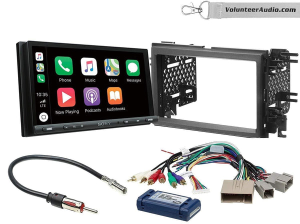 Sony XAV-AX5000 Double Din Radio Install Kit With Apple CarPlay, Android Auto, Sirius XM Ready Fits 2007-2010 Edge (With factory amplified sound)