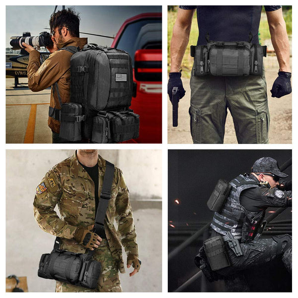 CVLIFE Military Tactical Backpack Army Rucksack Assault Pack Built-up Molle Bag