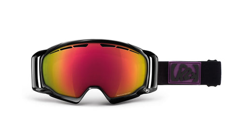 K2 Captura Ski Goggles, Black Virtue/Gray/Red Octic Mirror