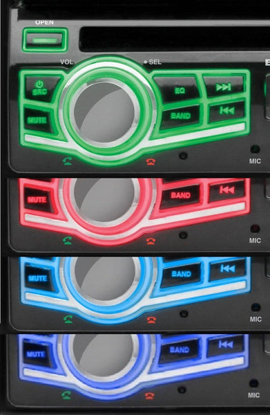 BOSS Audio BV9976B Car DVD Player - Single Din, Bluetooth Audio and Calling, Built-in Microphone, CD-USB-SD-Aux-In-Am FM Radio Receiver, 7 Inch Digital LCD Display, Multi-Color Illumination