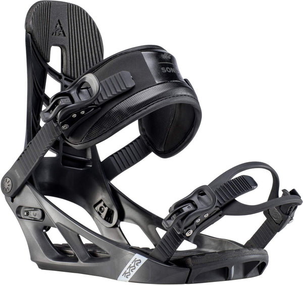 K2 Snowboarding Sonic Men's Adjustable Strap Snowboard Bindings 2020(Black,Large)