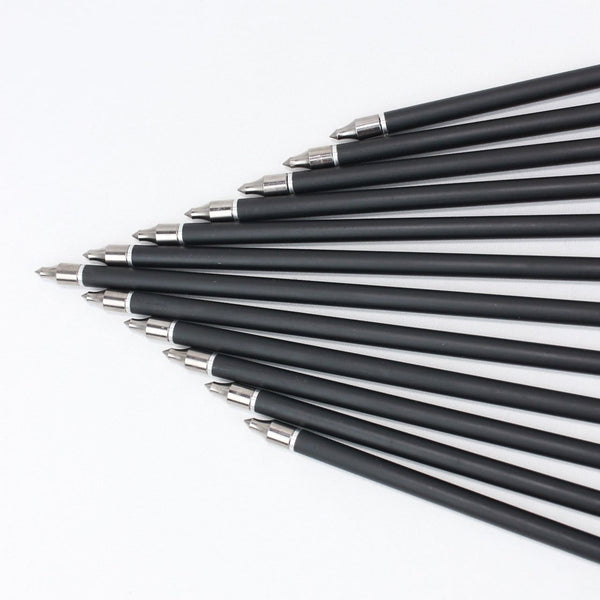 SinoArt 20" Carbon Crossbow Bolt Arrows Crossbolt Arrows With 4" vanes for Competition Practice Hunting