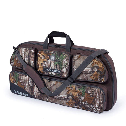 Legend Crusader Compound Bow Soft Case with Protective Padding - 35" Interior Storage for Hunting Accessories, Arrow Tube Holder and Supplies