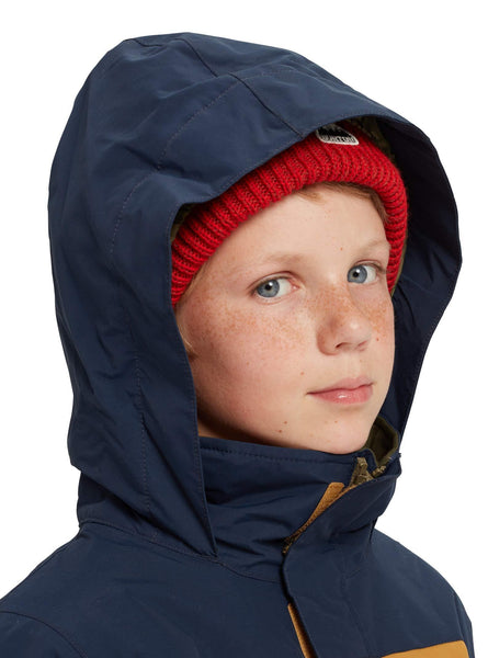 Burton Boys' Symbol Jacket, Dress Blue Multi, X-Large