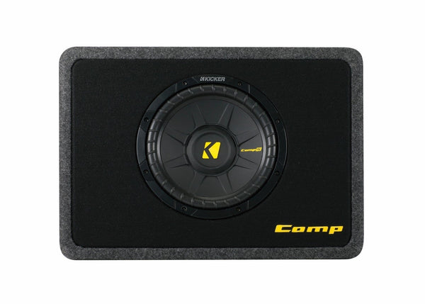 Kicker 40TCWS104 10-Inch 600W Thin Mount Loaded Subwoofer with Box