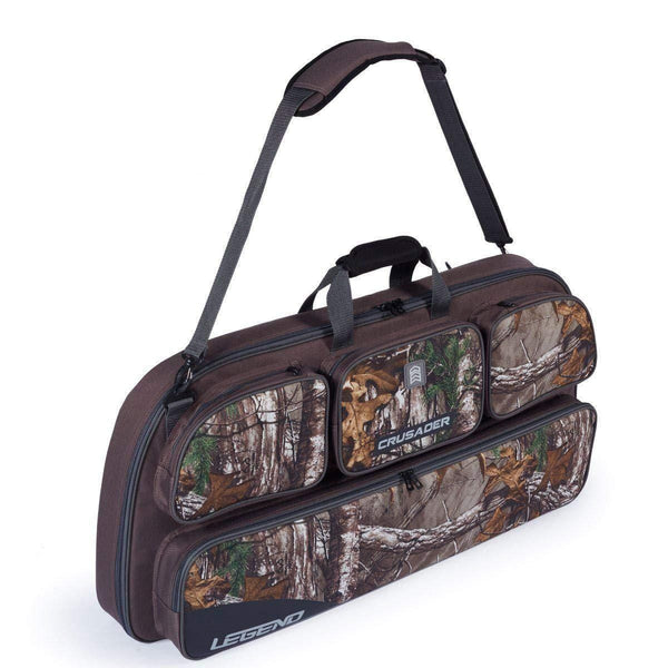 Legend Crusader Compound Bow Soft Case with Protective Padding - 35" Interior Storage for Hunting Accessories, Arrow Tube Holder and Supplies