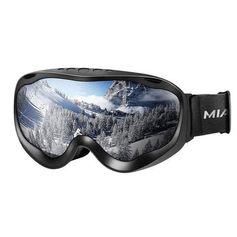 MIABOO OTG Ski Goggles - Over Glasses Ski/Snowboard Goggles for Men, Women & Youth Snowmobile Skiing Skating - 100% UV400 Protection