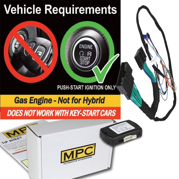 MPC Complete Plug-n-Play Factory Remote Activated Remote Start Kit for 2015-2018 Ford Edge - Firmware Preloaded