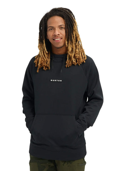 Burton Men's Crown Bonded Pullover Hoodie, True Black W20, Medium