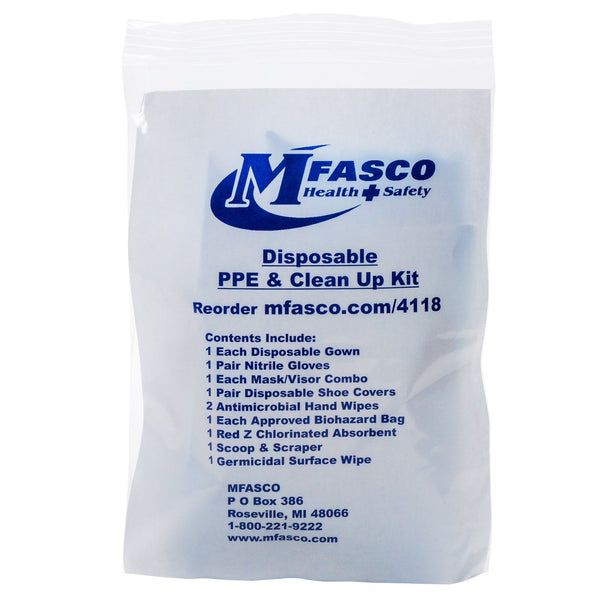 Biohazard Cleanup and Protection Kit with Approved Bio Bag by MFASCO