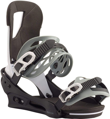 Burton Cartel Snowboard Bindings Mens Sz L (10+) Black/White