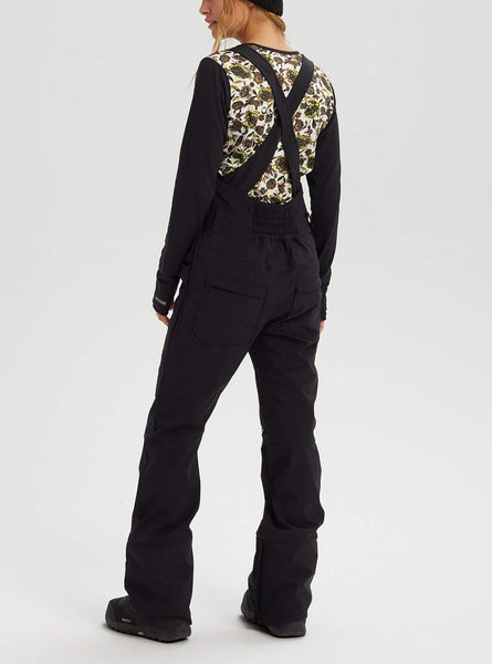 Burton Women's Women's Avalon Bib Softshell, True Black, X-Large