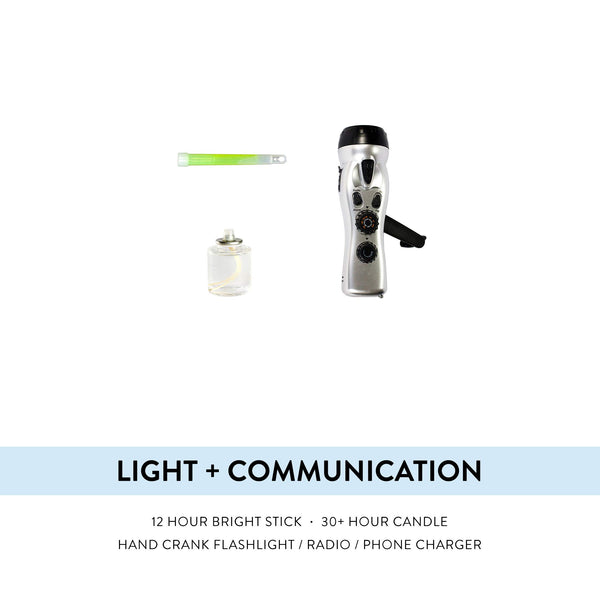 Complete Earthquake Bag - Emergency kit for earthquakes, hurricanes, floods + other disasters (2 person, 3 days)