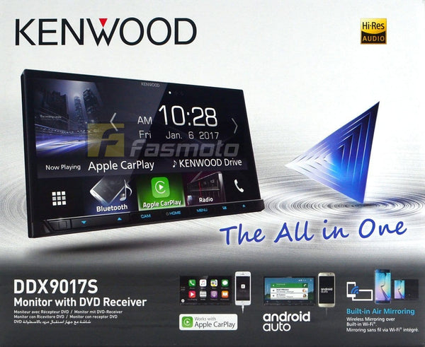 KENWOOD DDX9017S 7" WiFi Apple CarPlay Android Auto DVD Double DIN Car Stereo
