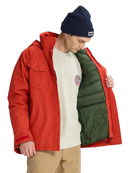 Burton Men's Gore-Tex Edgecomb Insulator Jacket, Hot Sauce, Medium