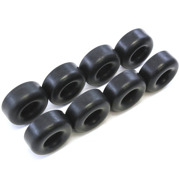 Red Hound Auto 8 Rubber Bumpers for Trailer Compatible with Ramp Door Truck 2.5 Inches Round Replacement Cargo Stop