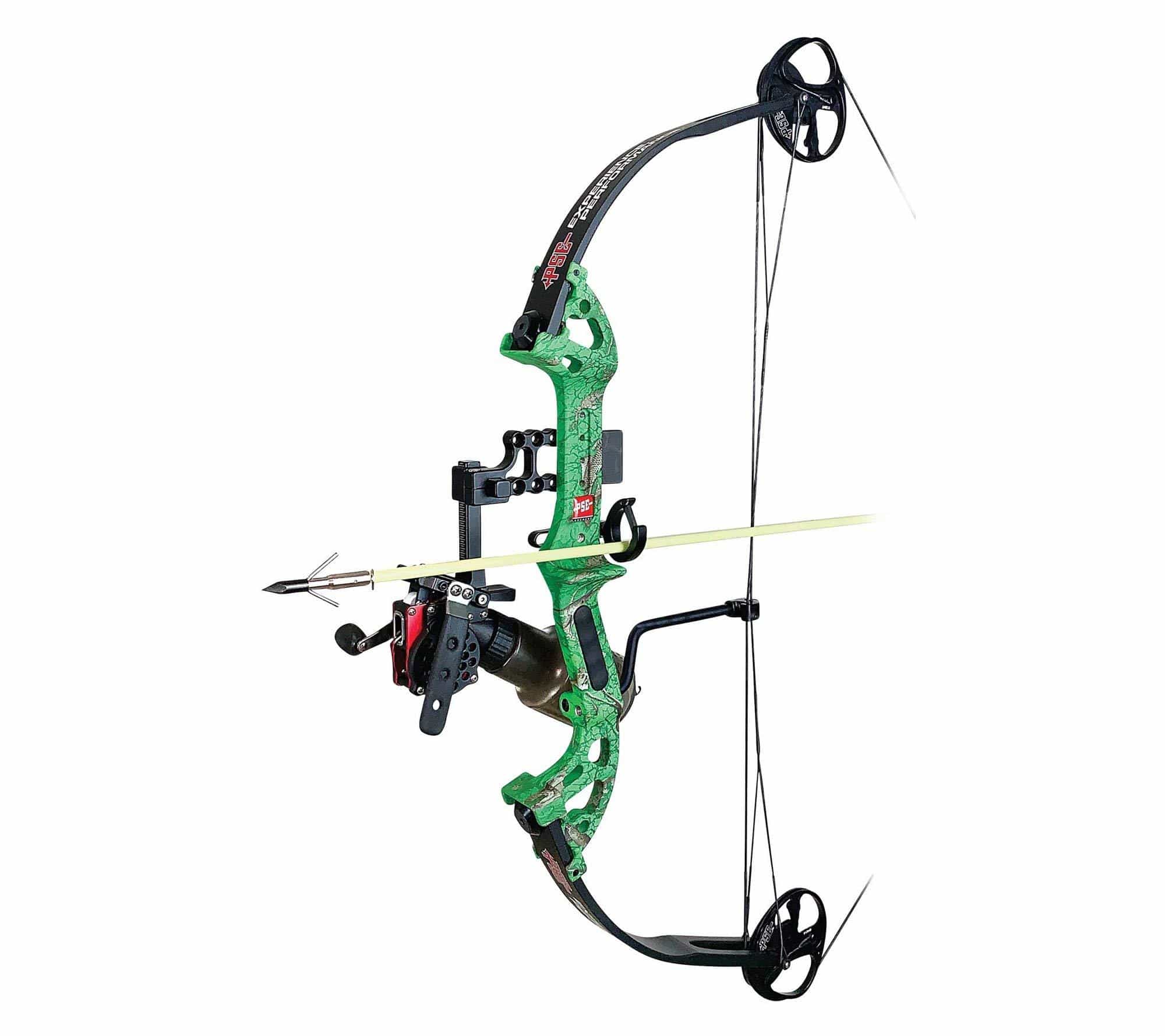 PSE Discovery Right Hand DK'd Green Camo 40lb AMS Bowfishing Bow Packa –  Ultra Pickleball