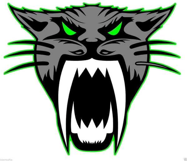 MFX Design Arctic Cat Head Sticker Decal Die Cut Car Phone Helmet Sticker Decal Laptop Sticker Decal Toolbox Sticker Decal Vinyl - Made in USA 3 in. x 3 in.