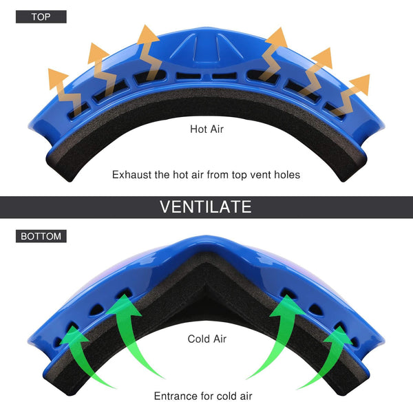 AKASO Kids Ski Goggles, Snowboard Goggles Snow Goggles for Youth, Kids & Teenagers, Anti-Fog, 100% UV Protection, Double-Layer Spherical Lenses, Helmet Compatible