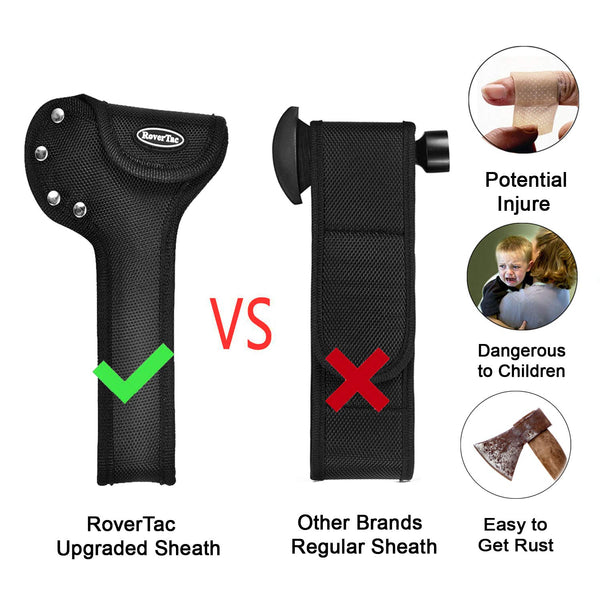 RoverTac Multitool Camping Tool Survival Gear Handy Gifts for Dad Men UPGRADED 14 in 1 Stainless Steel Multi tool with Hammer Axe Knife Plier Screwdrivers Saw Bottle Opener Durable Sheath