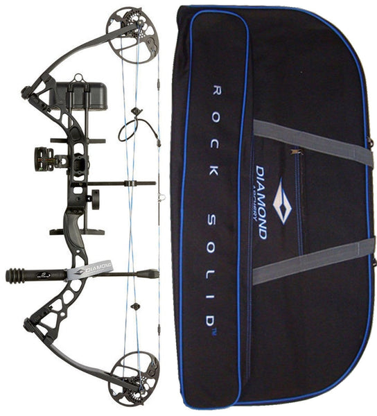 Diamond Archery by Bowtech Infinite Edge Pro RAK Package - Right Hand Model in Black Bundle with Case
