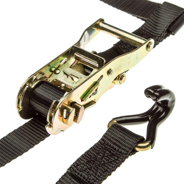 Rage Powersports 4-Pack of ATV or UTV Wheel Anchor Bonnet Ratcheting Tie-Down Straps