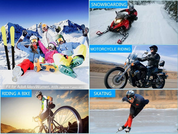 Wellovar Motorcycle Goggles,ATV Goggles Dirt Bike Ski Goggles Windproof Scratch Resistant Combat Goggles Adjustable UV Protective Safety Outdoor Glasses for Cycling, Climbing, etc (Pink)