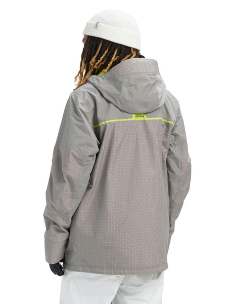 Burton Men's Men's Frostner Jacket, Sterling/Sterling Ripstop, Large