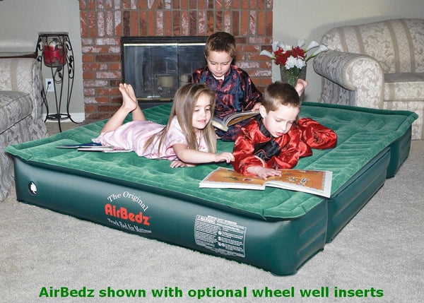 AirBedz Lite (PPI PV202C) Full Size Short and Long 6'-8' Truck Bed Air Mattress with DC Corded Pump (76"x63"x12" Inflated)