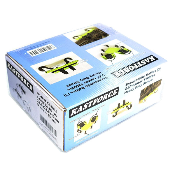 KASTFORCE KF2014 Snowmobile Dolly Heavy Duty 1500Lbs V-Slide with Rubber Pad Protecting Skis and 2 Pairs of Heavy Duty Straps Firmly Attaching on Skis, Sled Dolly, Snowmobiling