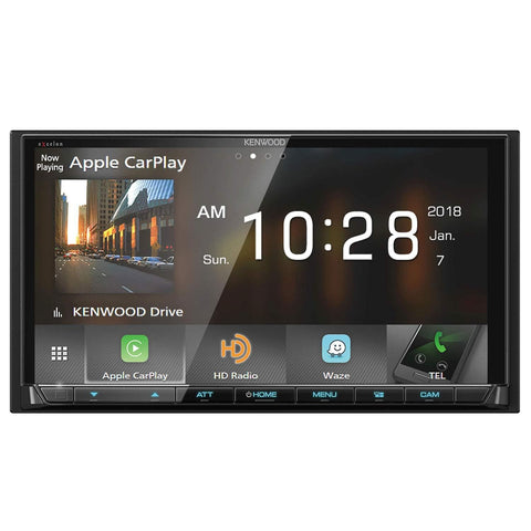 Kenwood Excelon DMX905S 6.95" WVGA Digital Multimedia Receiver with Apple CarPlay & Android Auto