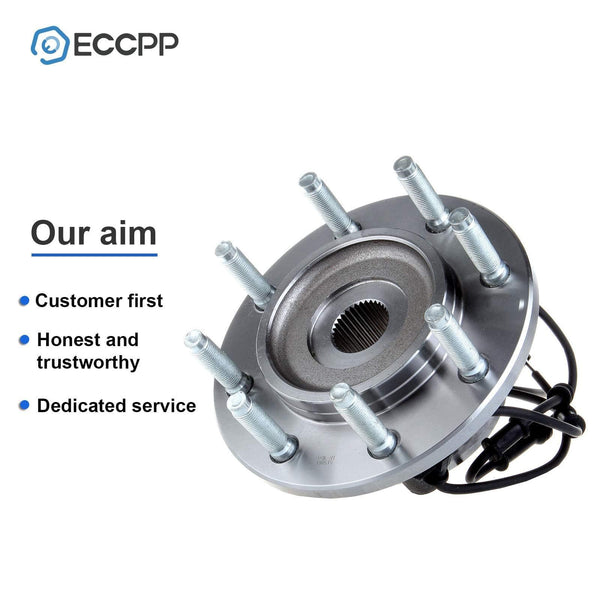 ECCPP 2 NEW Front Wheel Hub Bearing Assembly For 2003 2004 2005 DODGE RAM 2500 3500 8 Lug W/ABS