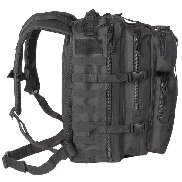 Exos Bravo Tactical Assault Backpack Rucksack. Great as a Bug Out Bag, Daypack, or Go Bag; for Hiking, or Camping. Molle Equipped & Hydration Pack Ready (Black)